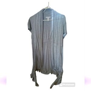 Ambience Women's Gray Shirt Sleeve Lightweight Cardigan